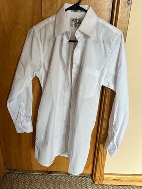 White Men's Dress Shirt - XS